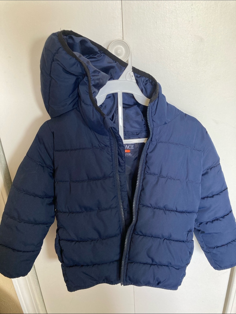 The Children's Place Navy Hooded Puffer Coat boys 5t